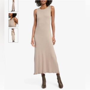 Splendid Elegant Black Knit Midi Dress